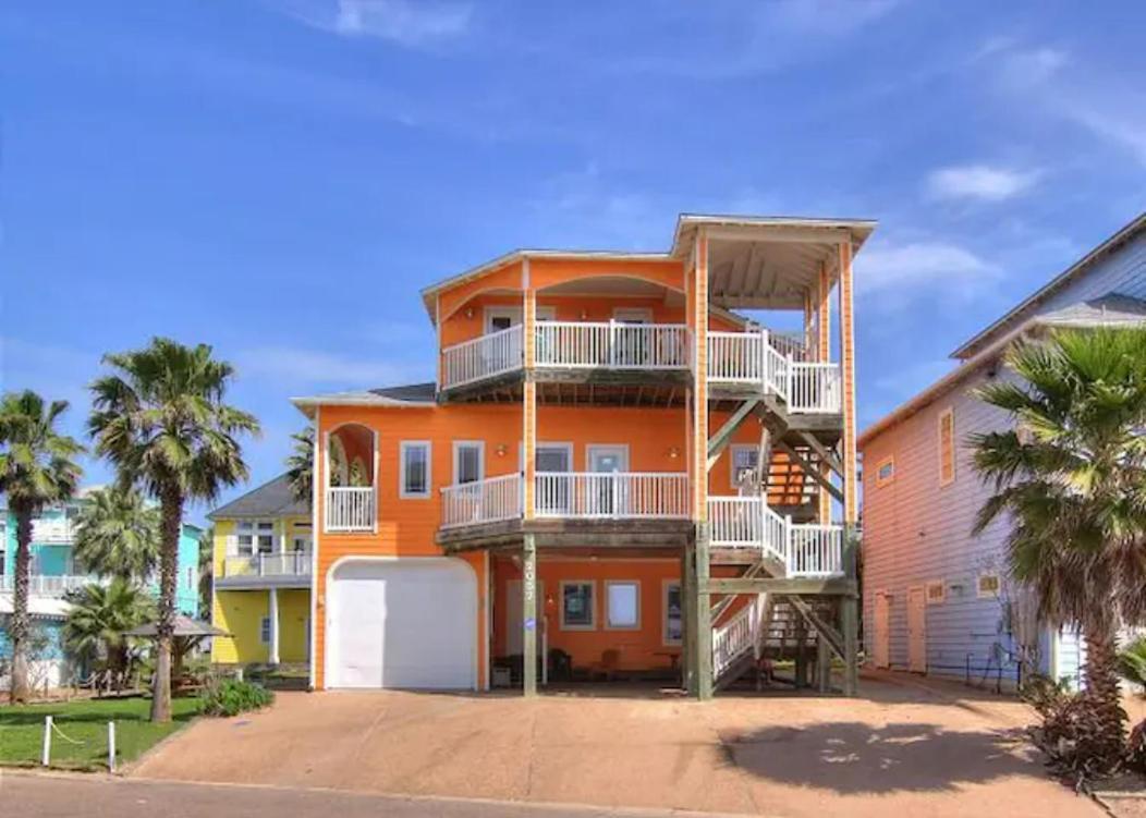 7 Bedroom Home Steps To The Beach With 4 Patios And Pool! Sleeps 20 Port Aransas Extérieur photo